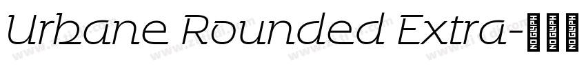 Urbane Rounded Extra字体转换